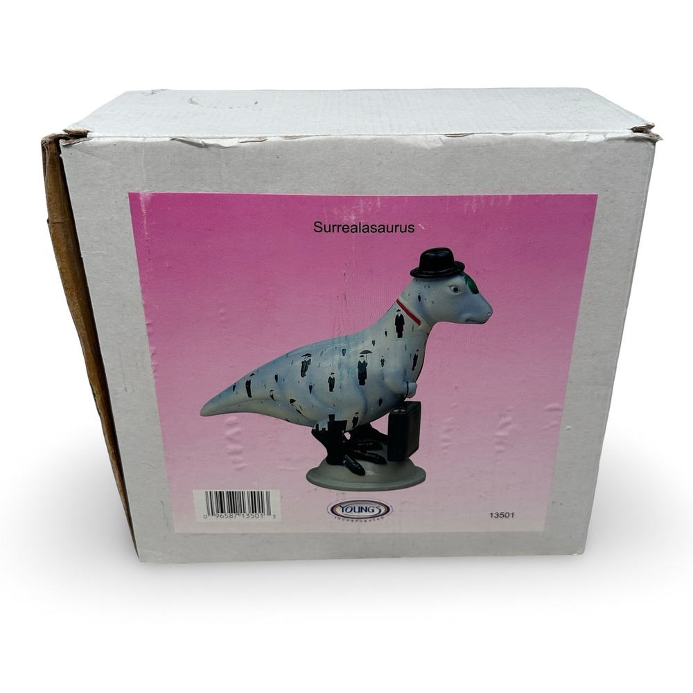 Youngs Inc Surrealasaurus 13501‎ Downtown Dino Days Magritte Parody T-Rex NIB